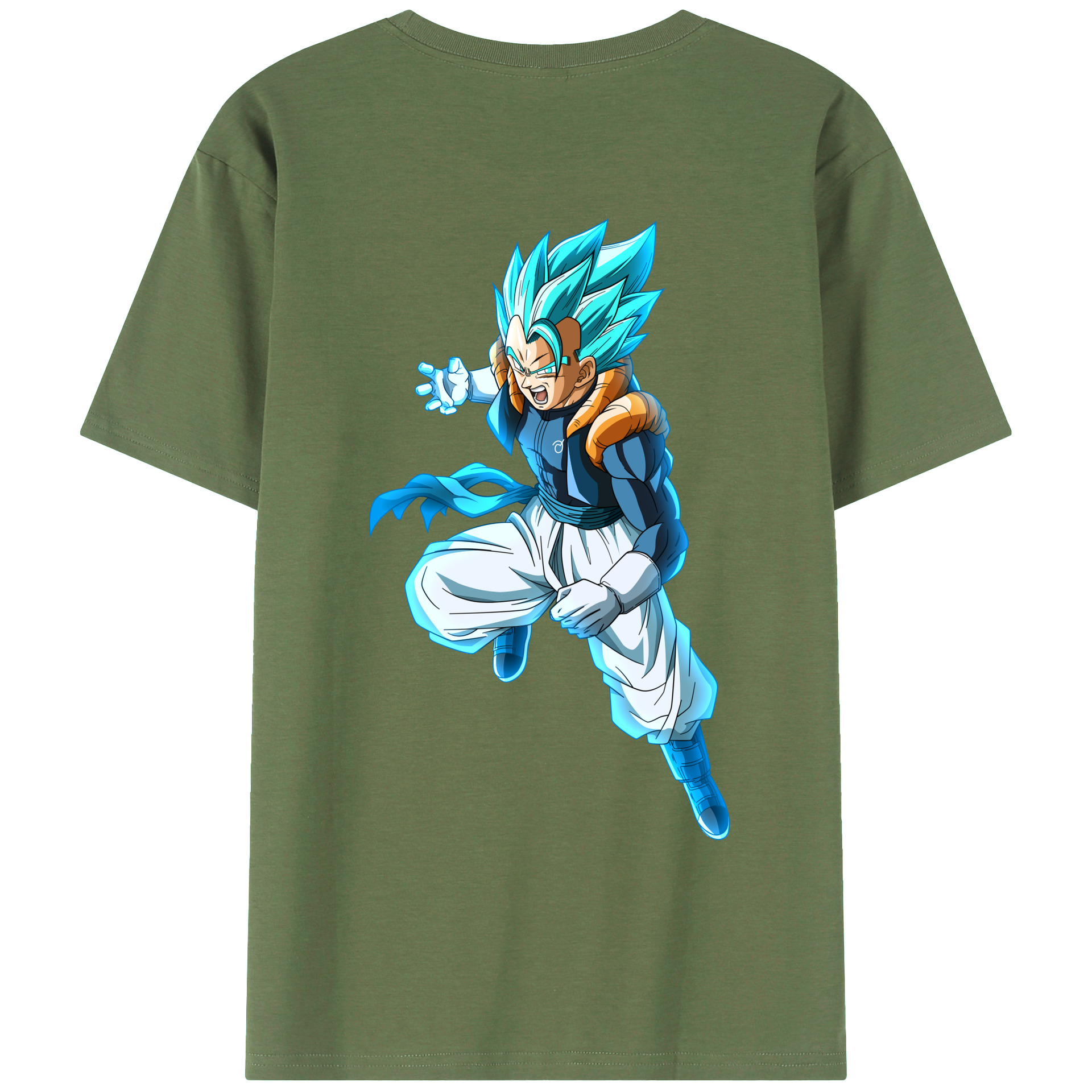 （画像用） ドラゴンボール ベジータ四世（Bejīta Yonsei）DRAGON BALL Vegeta IV 綿100％ メンズ半袖Tシャツ（バックプリント） 通気性